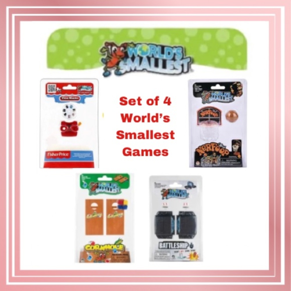 WORLD’S SMALLEST GAMES - Set of 4 Games